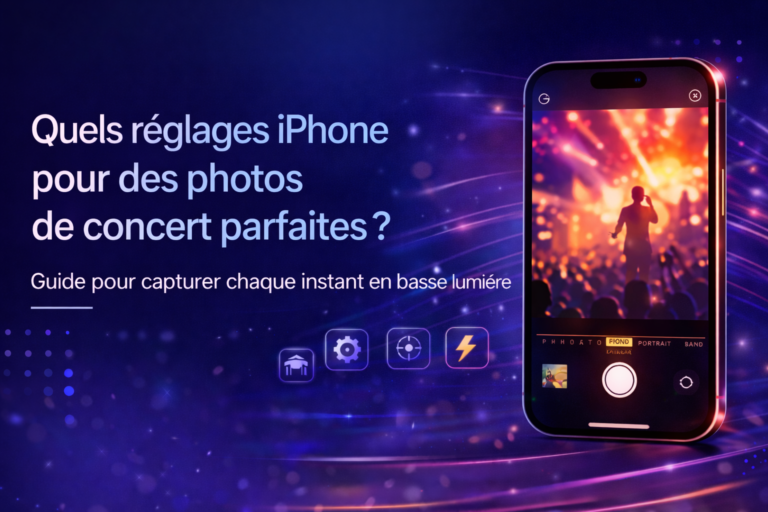 Quels réglages iPhone pour des photos de concert parfaites ?
